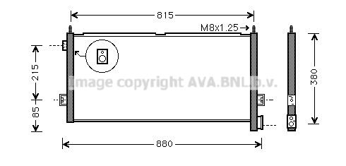 AVA QUALITY COOLING Конденсатор, кондиционер VL5047